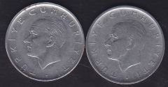 1959 Yılı 1 Lira (Ters Düz Takım)