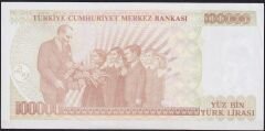 7.Emisyon 3.Tertip 100000 Lira I06 363594 Çilaltı