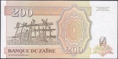 Zaire 200 Nouveaux Zaires 1994 ÇİL Pick 61