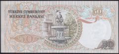 6.Emisyon 1.Tertip 50 Lira E56 1887XX Çilaltı Çil