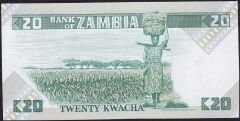 Zambia 20 Kwacha 1980 ÇİL Pick 27e - 241142 Blok Radar