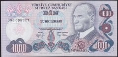 6.EMİSYON 2.TERTİP 1000 LİRA D56 088327 ÇİLALTI ÇİL