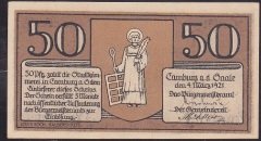ALMANYA 50 PFENNİNG NOTGELD 1921 ÇİL