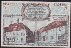 Almanya 10 Pfennig Notgeld 1921 Çil Filigranlı