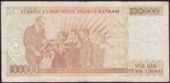 7.Emisyon 3.Tertip 100000 Lira I01 844610 Çok Temiz