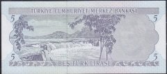 6.Emisyon 2.Tertip 5 Lira J84 246113 Çilaltı Çil