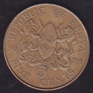 Kenya 5 Cent 1978