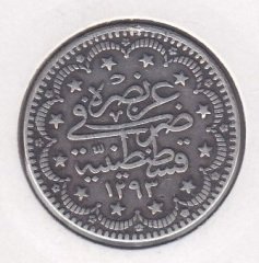 1293 / 32 ABDULHAMİT 5 KURUŞ GÜMÜŞ eski para fiyatları