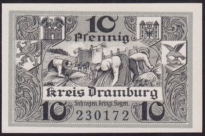 Almanya 10 Pfennig Notgeld 1920 Çil