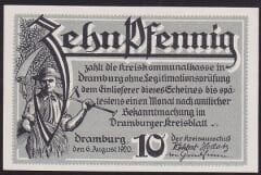 Almanya 10 Pfennig Notgeld 1920 Çil