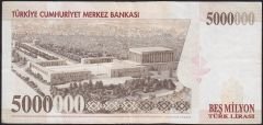 7.Emisyon 5 000 000 Lira J61 073948 Çok Temiz