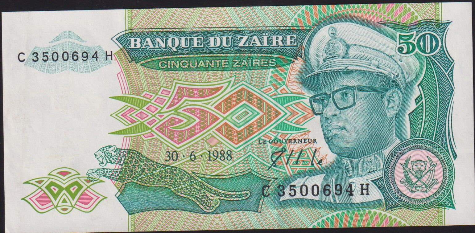 Zaire 50 Zaires 1988 Çilaltı Pick 32