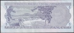 6.Emisyon 2.Tertip 5 Lira J81 340978 Ççt Çilaltı