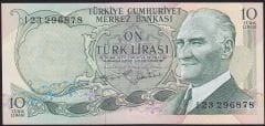 6.Emisyon 2.Tertip 10 Lira I23 296878 Çilaltı Çil