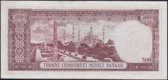 5.Emisyon 3.Tertip 500 Lira S49 017123 Çok Temiz+ ( kabartmalar çok güzel )