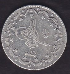 1293 / 16 ABDULHAMİT 5 KURUŞ GÜMÜŞ