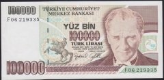 7.EMİSYON 3.TERTİP 100000 LİRA F06 219335 ÇİLALTI
