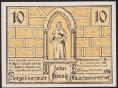 Almanya 10 Pfennig Notgeld 1921 Çil
