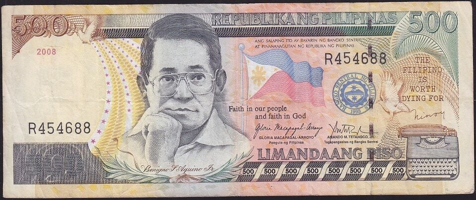 Filipinler 500 Piso 2008 Çok Temiz