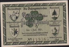 Almanya 50 Pfennig Notgeld 1921 Çil