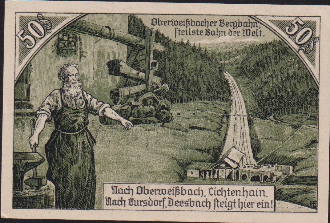 Almanya 50 Pfennig Notgeld 1921 Çil