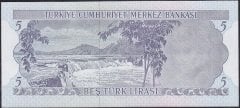 6.Emisyon 2.Tertip 5 Lira J72 344247 Çilaltı Çil