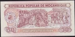 Mozambik 50 Meticais 1986 ÇİL Pick 129 - 222