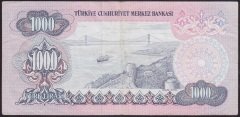 6.EMİSYON 2.TERTİP 1000 LİRA D44 716247 ÇOK TEMİZ +
