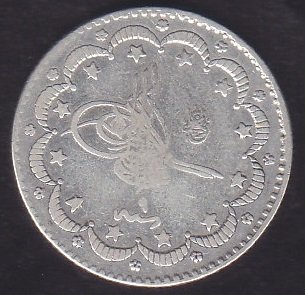 1293 / 9 ABDULHAMİT 5 KURUŞ GÜMÜŞ
