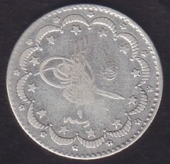 1293 / 9 ABDULHAMİT 5 KURUŞ GÜMÜŞ