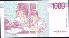 İtalya 1000 Lire 1990 Çok Temiz +