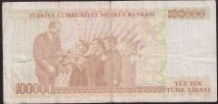 7.Emisyon 3.Tertip 100000 Lira H72 026408 Temiz