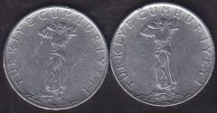 1965 Yılı 25 Kuruş Ters Düz Takım