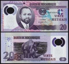 Mozambik 20 Meticais 2017 Çil Polimer Pick 149