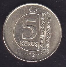 2021 Yılı 5 Kuruş