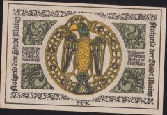 Almanya 50 Pfennig Notgeld 1921 Çil Filigranlı