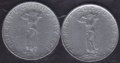 1964 Yılı 25 Kuruş (Ters Düz Takım)