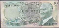 6.Emisyon 2.Tertip 10 Lira K88 345023 Çilaltı Çil