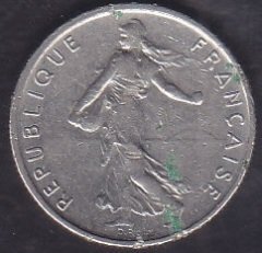 Fransa 1/2 Frank 1966