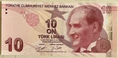 9.Emisyon 4.Tertip 10 Lira D001 190666 Çilaltı Çil