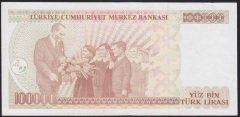 7.EMİSYON 3.TERTİP 100000 LİRA F13 584715 ÇİLALTI