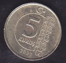 2021 Yılı 5 Kuruş