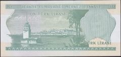 6.Emisyon 2.Tertip 10 Lira K87 019433 Çil