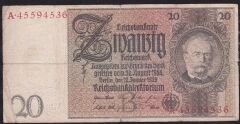 Almanya 20 Mark 1929 Temiz