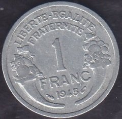 Fransa 1 Frank 1945