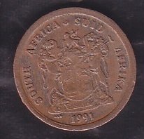 Güney Afrika 1 Cent 1991