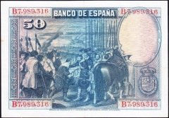 İspanya 50 Pesetas 1928 Çok Çok Temiz - Çilaltı