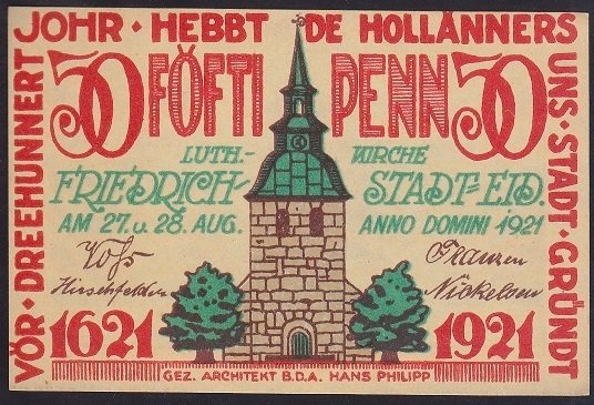 ALMANYA 50 PFENNİNG NOTGELD 1921 ÇİL