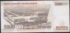 7.Emisyon 5 000 000 Lira H05 231607 Çok Çok Temiz