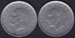 1966 Yılı 1 Lira (Ters Düz Takım)